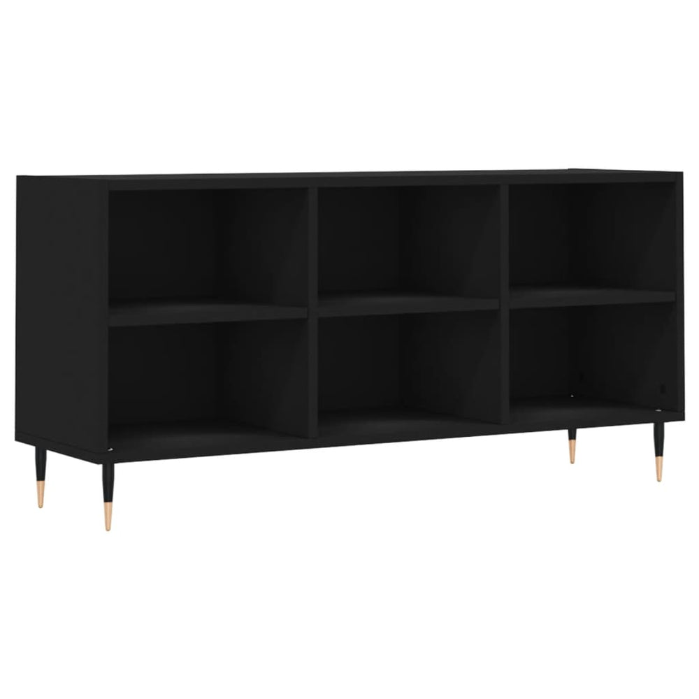 Tv-meubel 103,5x30x50 cm bewerkt hout zwart MeubelReus