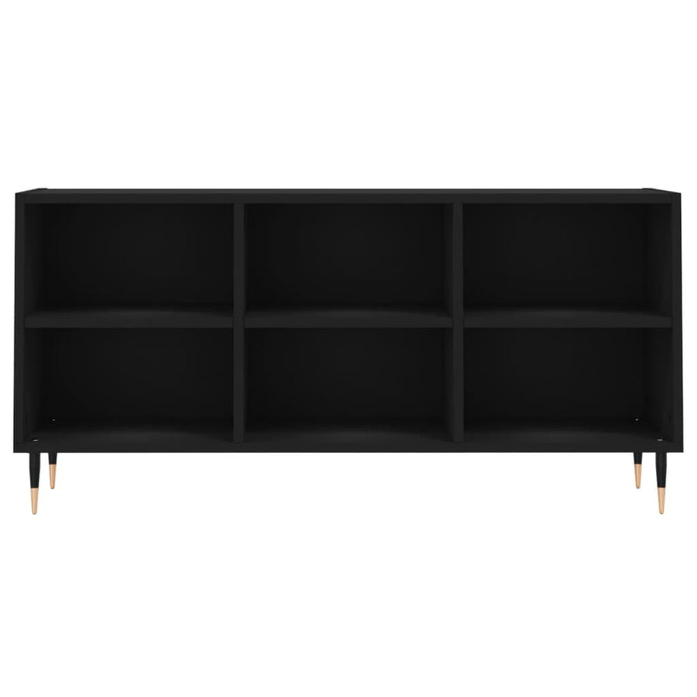 Tv-meubel 103,5x30x50 cm bewerkt hout zwart MeubelReus