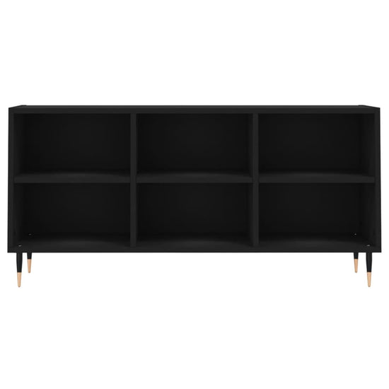 Tv-meubel 103,5x30x50 cm bewerkt hout zwart MeubelReus