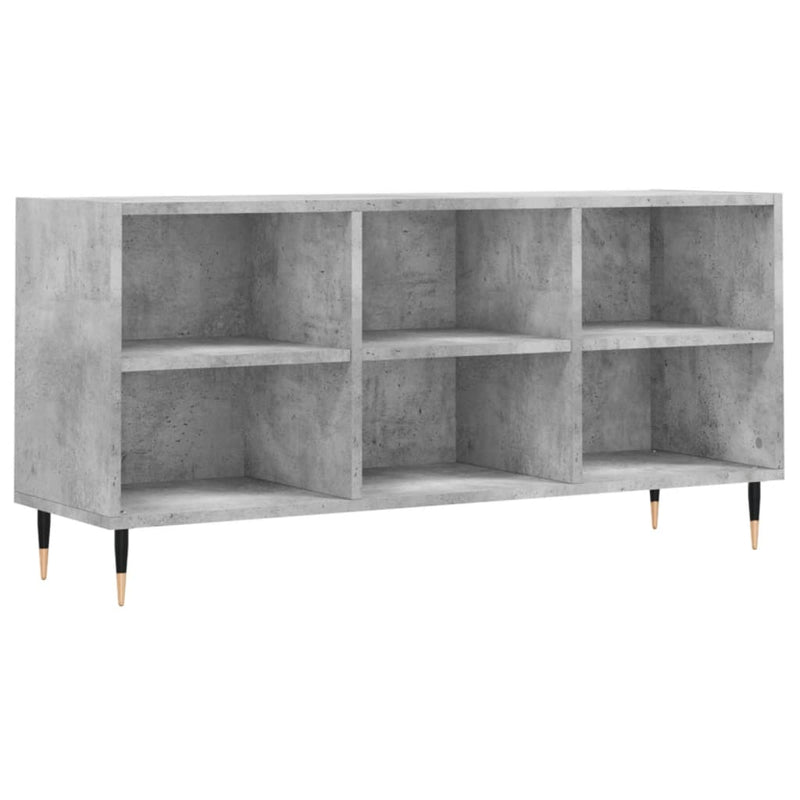Tv-meubel 103,5x30x50 cm bewerkt hout betongrijs MeubelReus