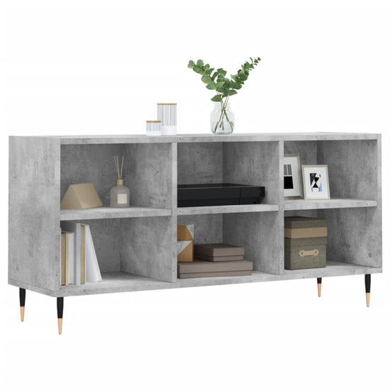 Tv-meubel 103,5x30x50 cm bewerkt hout betongrijs MeubelReus