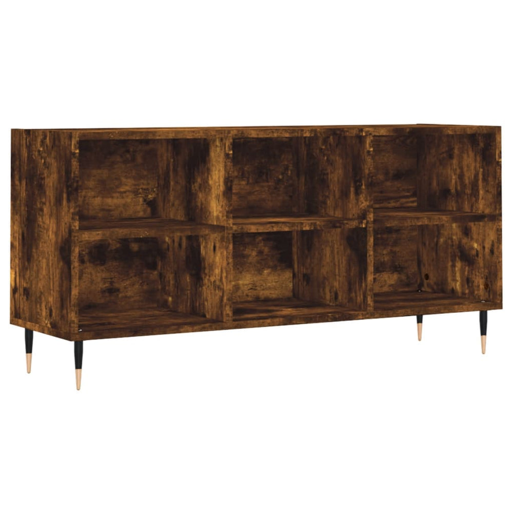 Tv-meubel 103,5x30x50 cm bewerkt hout gerookt eikenkleurig MeubelReus