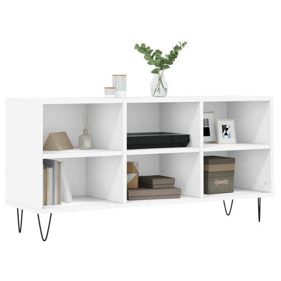 Tv-meubel 103,5x30x50 cm bewerkt hout wit MeubelReus