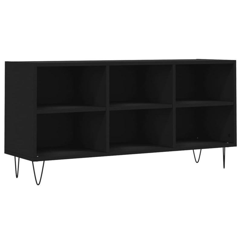 Tv-meubel 103,5x30x50 cm bewerkt hout zwart MeubelReus