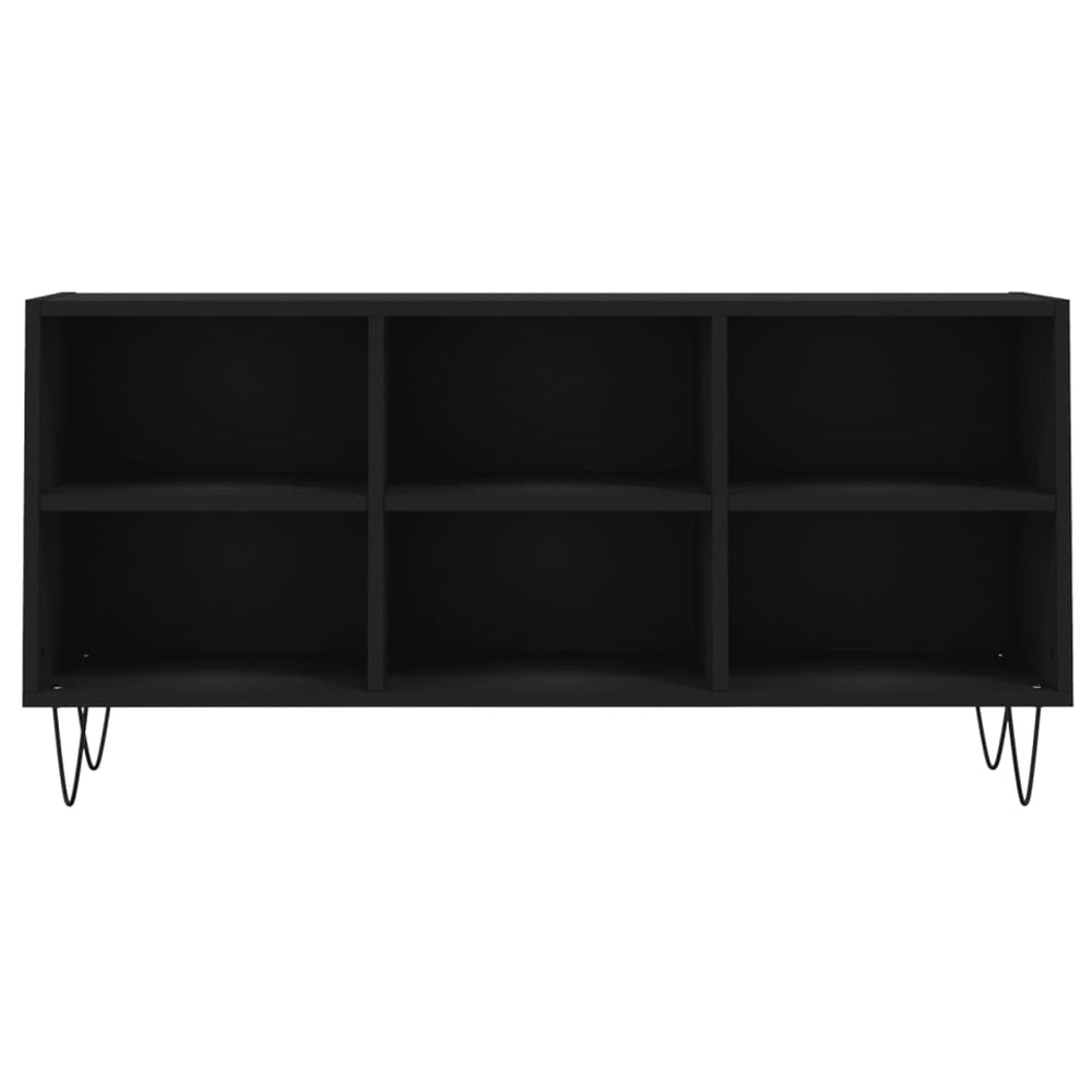 Tv-meubel 103,5x30x50 cm bewerkt hout zwart MeubelReus