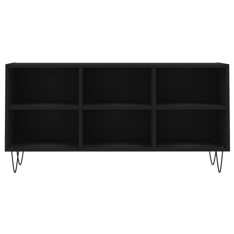 Tv-meubel 103,5x30x50 cm bewerkt hout zwart MeubelReus