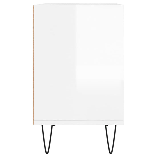 Tv-meubel 103,5x30x50 cm bewerkt hout hoogglans wit MeubelReus