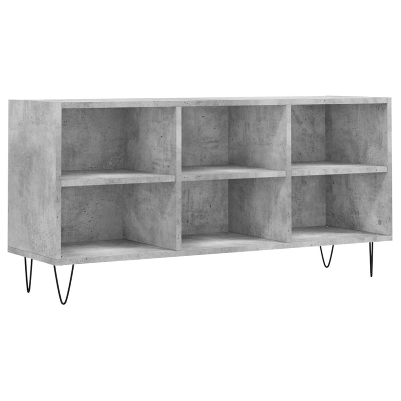 Tv-meubel 103,5x30x50 cm bewerkt hout betongrijs MeubelReus