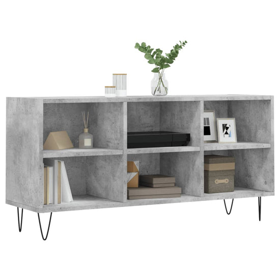 Tv-meubel 103,5x30x50 cm bewerkt hout betongrijs MeubelReus