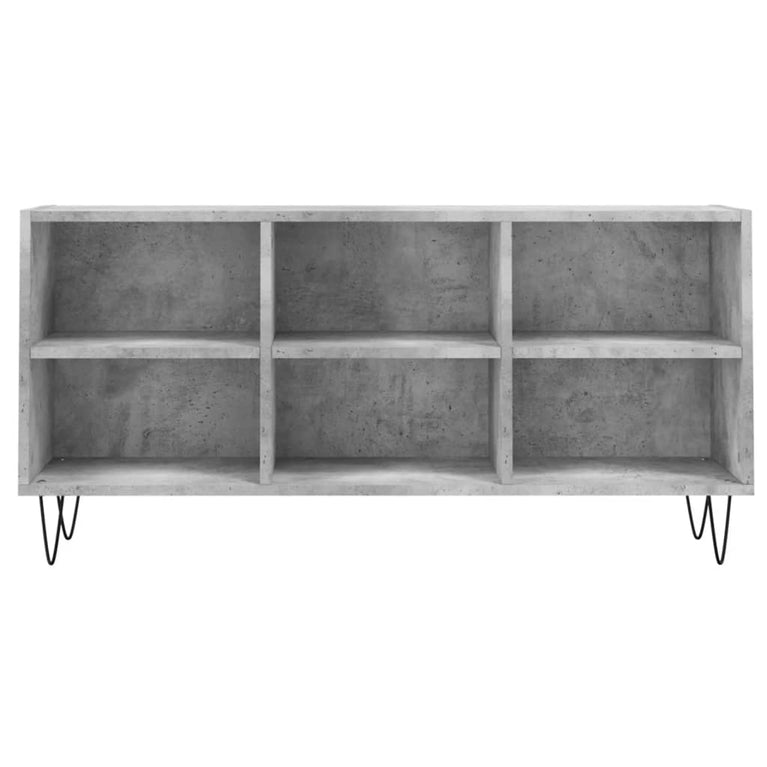 Tv-meubel 103,5x30x50 cm bewerkt hout betongrijs MeubelReus