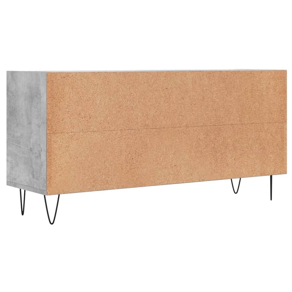 Tv-meubel 103,5x30x50 cm bewerkt hout betongrijs MeubelReus