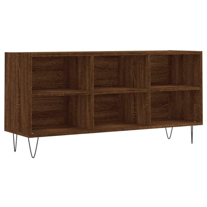 Tv-meubel 103,5x30x50 cm bewerkt hout bruin eikenkleur MeubelReus
