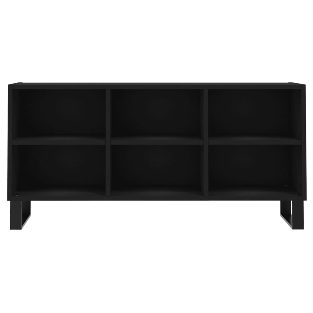Tv-meubel 103,5x30x50 cm bewerkt hout zwart MeubelReus