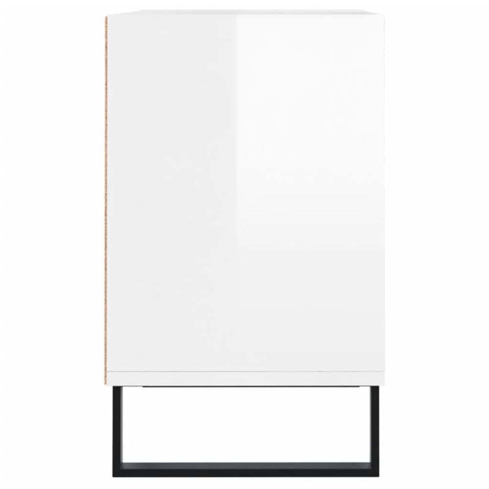 Tv-meubel 103,5x30x50 cm bewerkt hout hoogglans wit MeubelReus