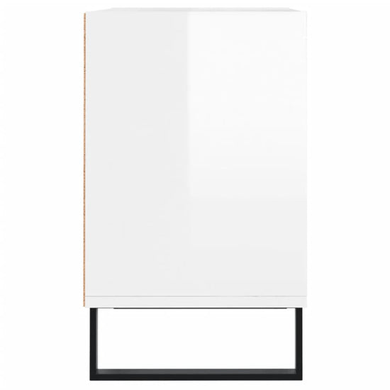 Tv-meubel 103,5x30x50 cm bewerkt hout hoogglans wit MeubelReus