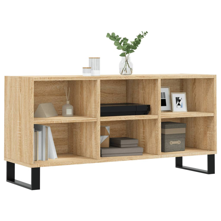 Tv-meubel 103,5x30x50 cm bewerkt hout sonoma eikenkleurig MeubelReus