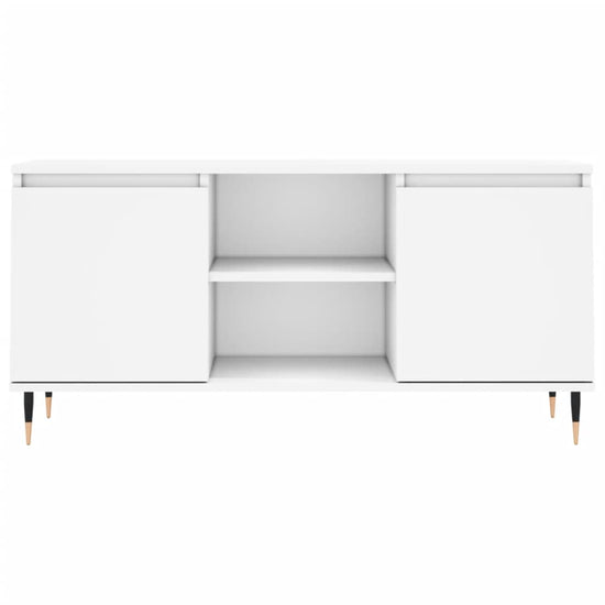 Tv-meubel 104x35x50 cm bewerkt hout wit MeubelReus