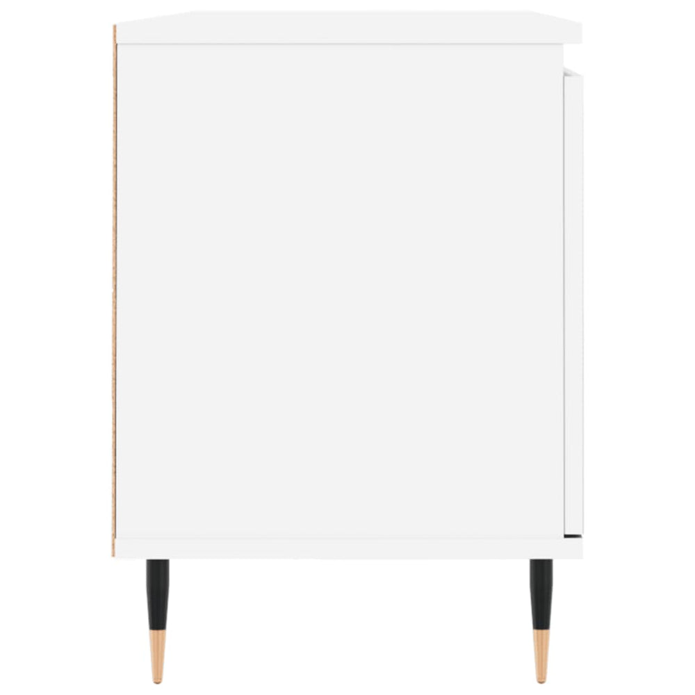 Tv-meubel 104x35x50 cm bewerkt hout wit MeubelReus