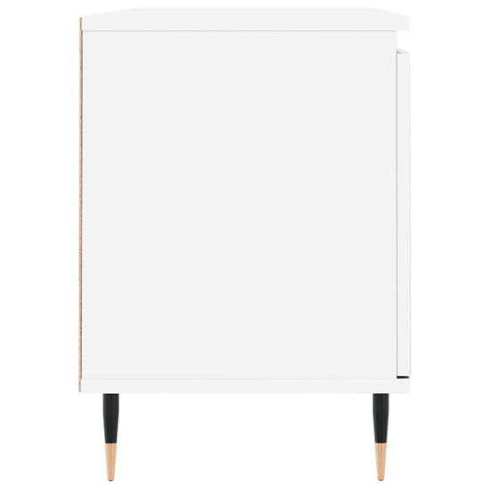 Tv-meubel 104x35x50 cm bewerkt hout wit MeubelReus