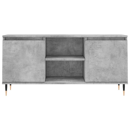 Tv-meubel 104x35x50 cm bewerkt hout betongrijs MeubelReus