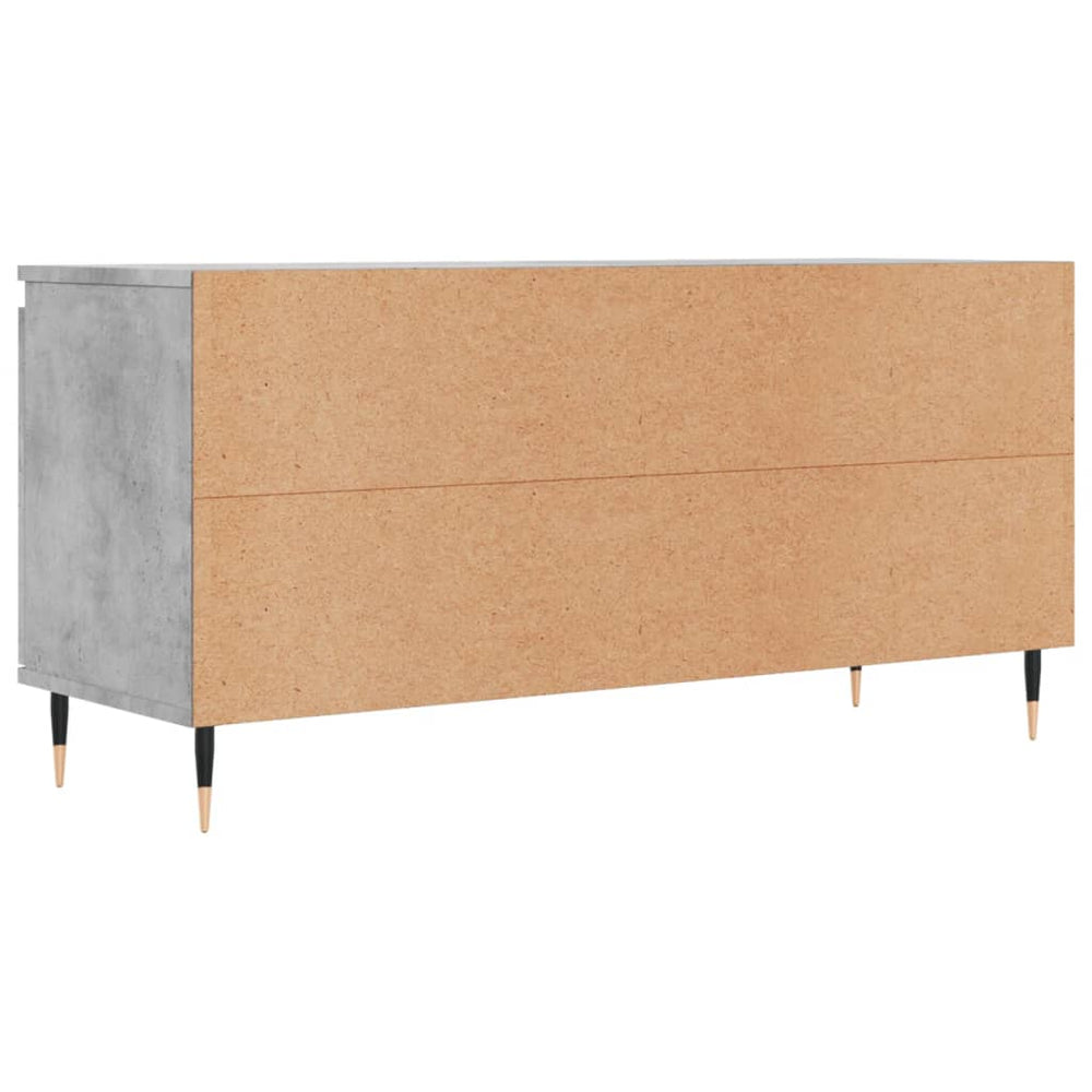 Tv-meubel 104x35x50 cm bewerkt hout betongrijs MeubelReus