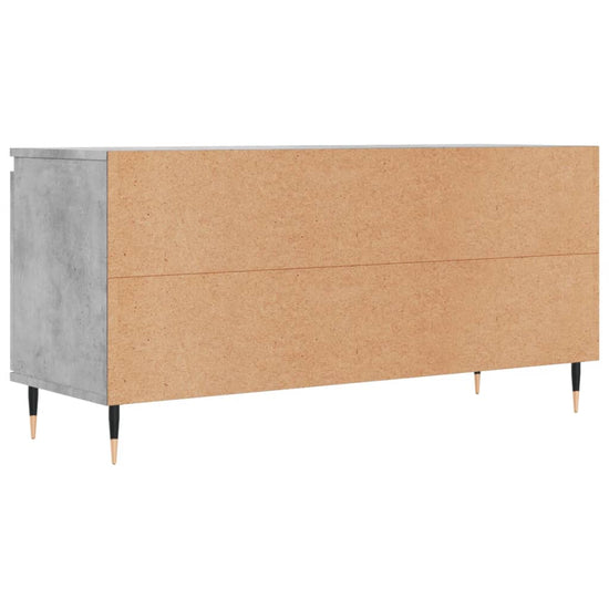 Tv-meubel 104x35x50 cm bewerkt hout betongrijs MeubelReus