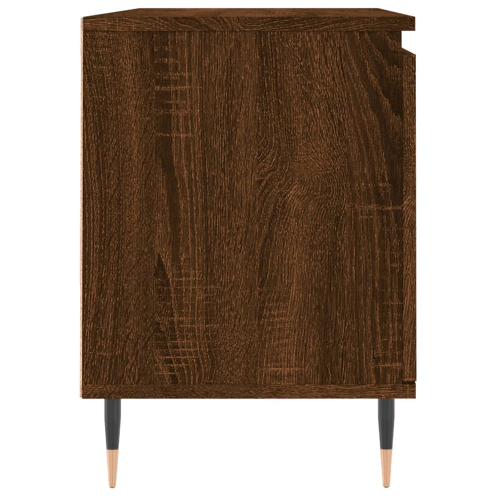 Tv-meubel 104x35x50 cm bewerkt hout bruin eikenkleur MeubelReus