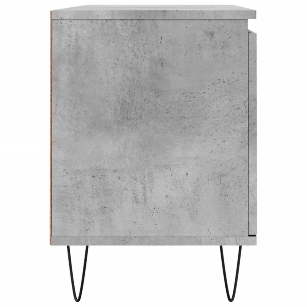 Tv-meubel 104x35x50 cm bewerkt hout betongrijs MeubelReus