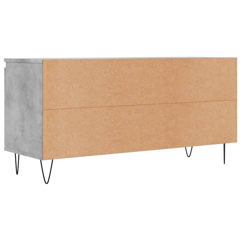 Tv-meubel 104x35x50 cm bewerkt hout betongrijs MeubelReus