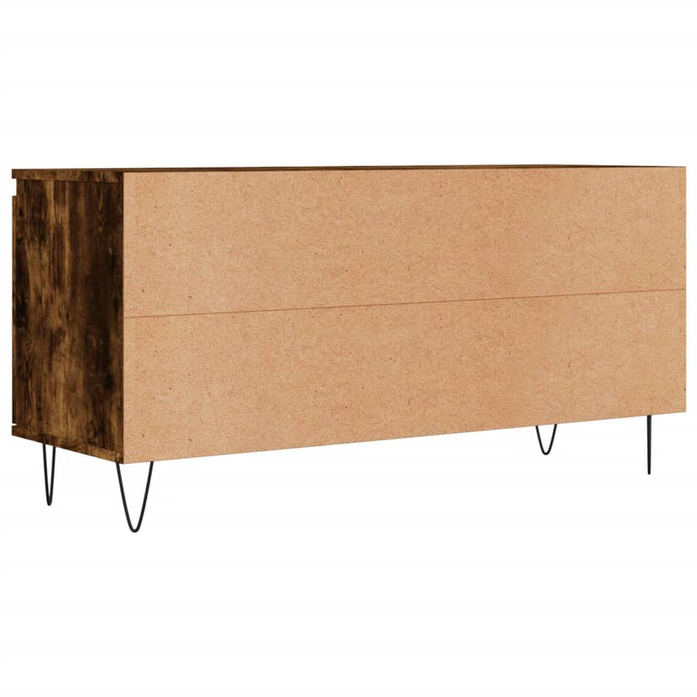 Tv-meubel 104x35x50 cm bewerkt hout gerookt eikenkleurig MeubelReus