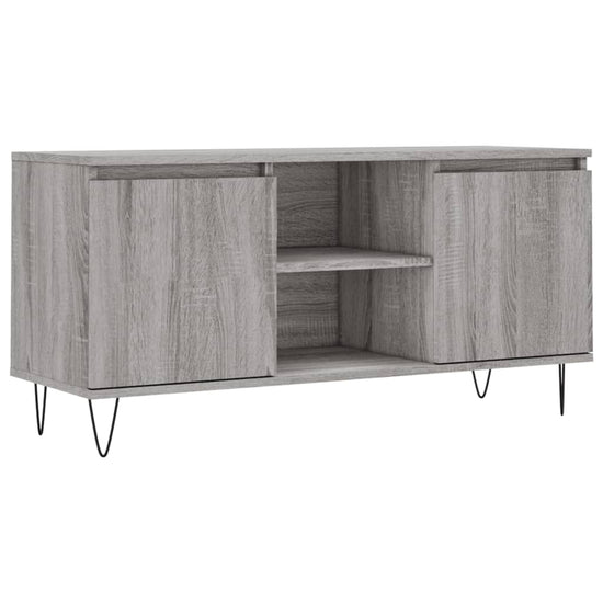 Tv-meubel 104x35x50 cm bewerkt hout grijs sonoma eikenkleurig MeubelReus