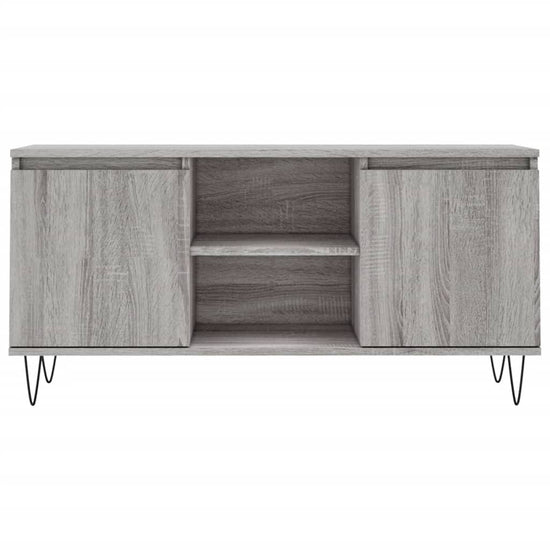 Tv-meubel 104x35x50 cm bewerkt hout grijs sonoma eikenkleurig MeubelReus