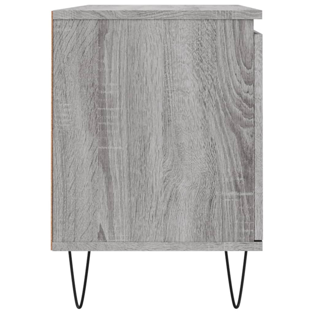 Tv-meubel 104x35x50 cm bewerkt hout grijs sonoma eikenkleurig MeubelReus