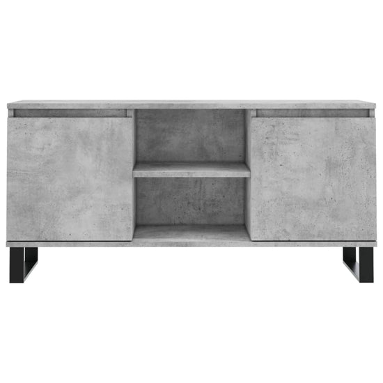 Tv-meubel 104x35x50 cm bewerkt hout betongrijs MeubelReus