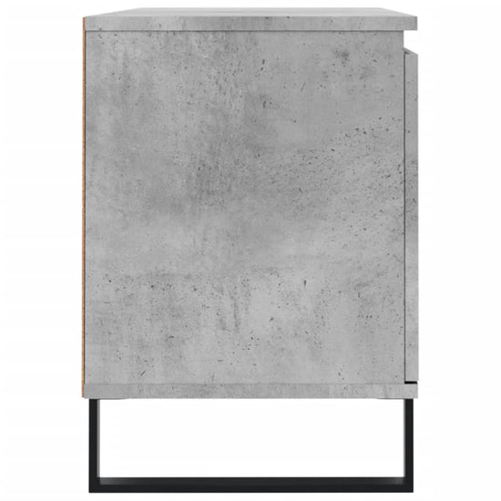 Tv-meubel 104x35x50 cm bewerkt hout betongrijs MeubelReus