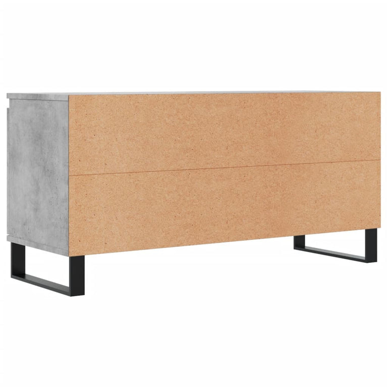 Tv-meubel 104x35x50 cm bewerkt hout betongrijs MeubelReus