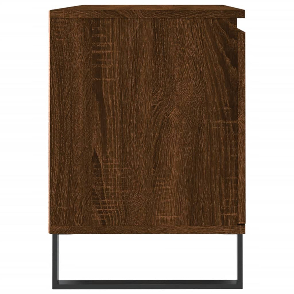 Tv-meubel 104x35x50 cm bewerkt hout bruin eikenkleur MeubelReus