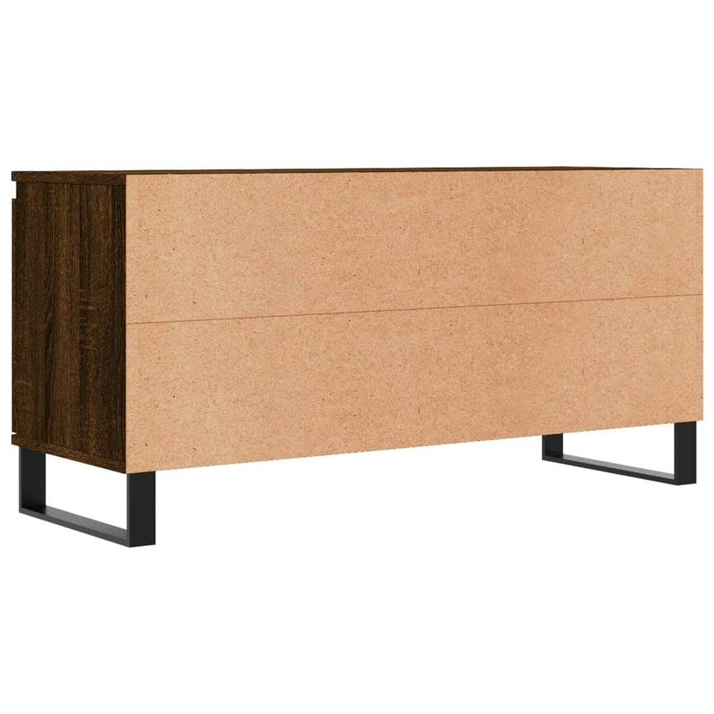 Tv-meubel 104x35x50 cm bewerkt hout bruin eikenkleur MeubelReus