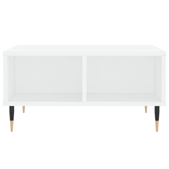 Salontafel 60x60x30 cm bewerkt hout wit MeubelReus