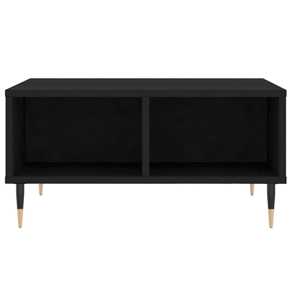 Salontafel 60x60x30 cm bewerkt hout zwart MeubelReus