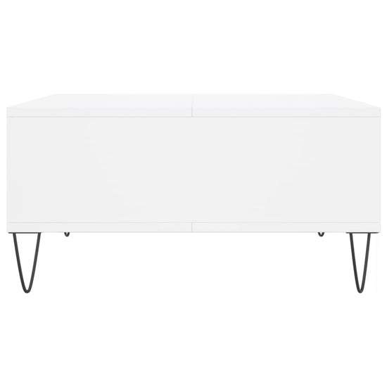 Salontafel 60x60x30 cm bewerkt hout wit MeubelReus