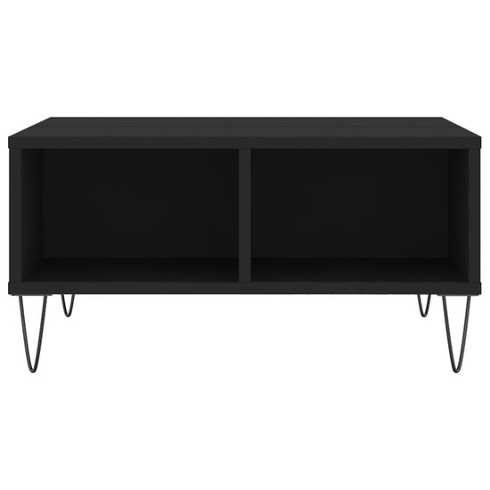 Salontafel 60x60x30 cm bewerkt hout zwart MeubelReus