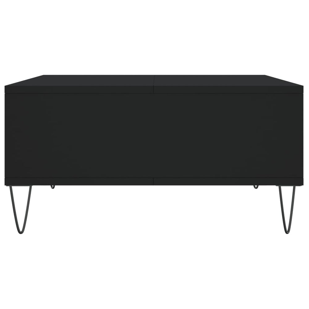 Salontafel 60x60x30 cm bewerkt hout zwart MeubelReus