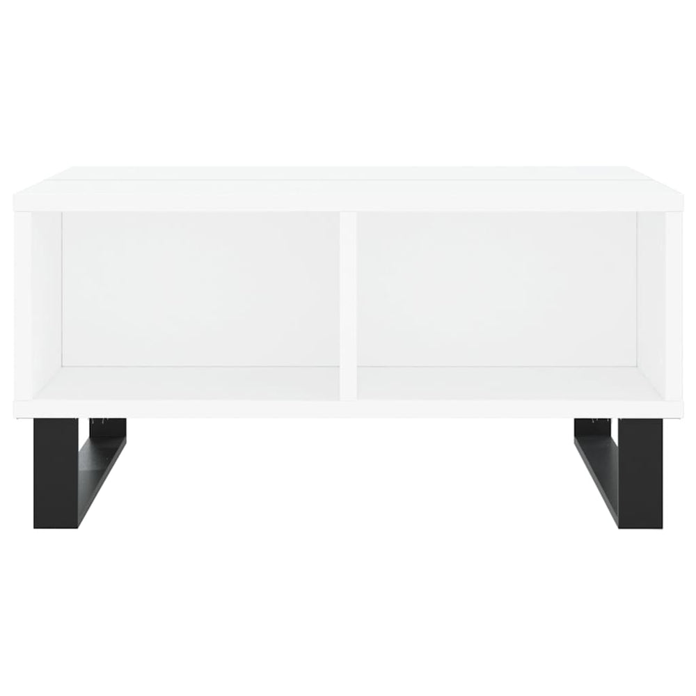 Salontafel 60x60x30 cm bewerkt hout wit MeubelReus