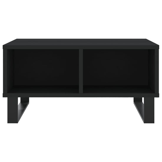 Salontafel 60x60x30 cm bewerkt hout zwart MeubelReus