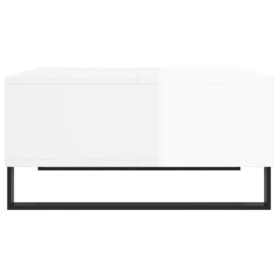 Salontafel 60x60x30 cm bewerkt hout hoogglans wit MeubelReus