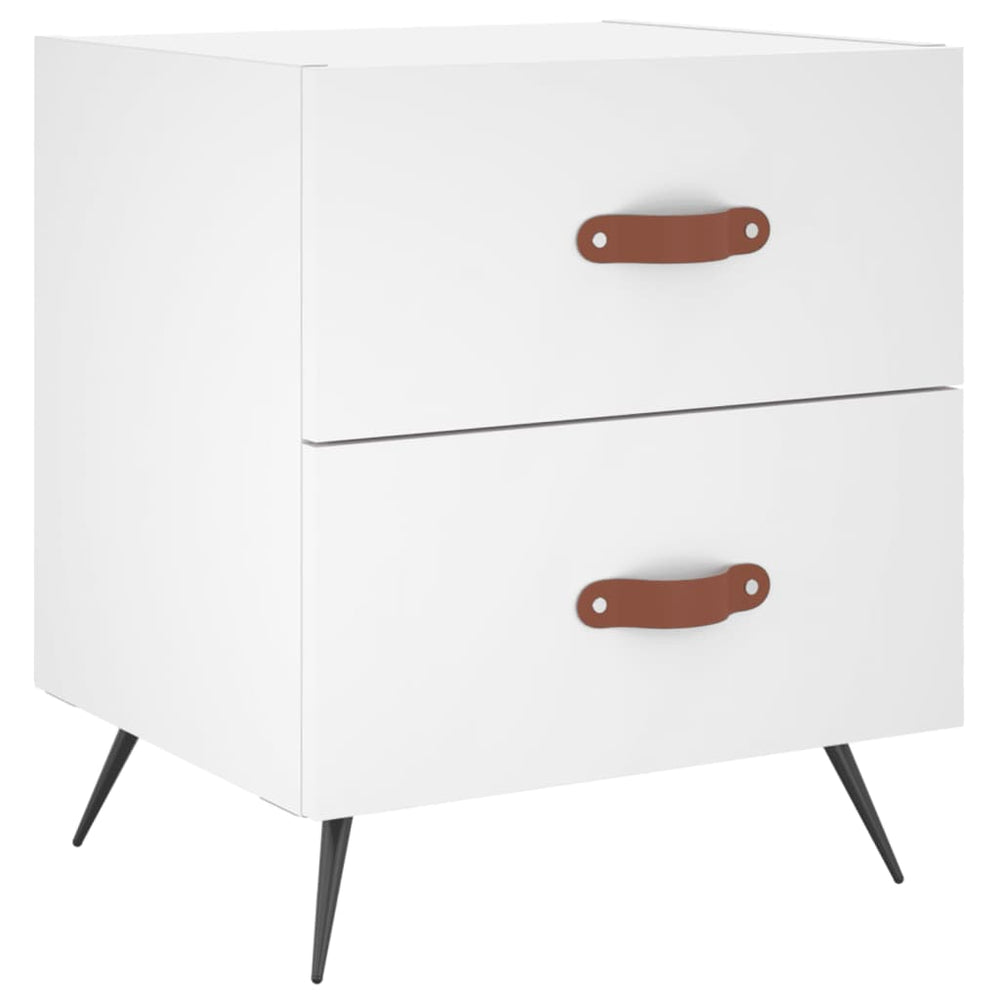 Nachtkastjes 2 st 40x35x47,5 cm bewerkt hout wit MeubelReus
