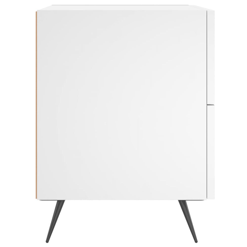 Nachtkastjes 2 st 40x35x47,5 cm bewerkt hout wit MeubelReus