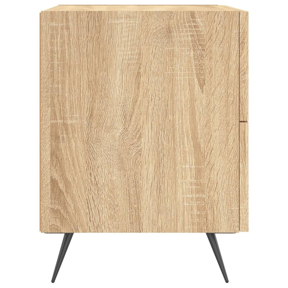 Nachtkastjes 2 st 40x35x47,5 cm bewerkt hout sonoma eikenkleur MeubelReus