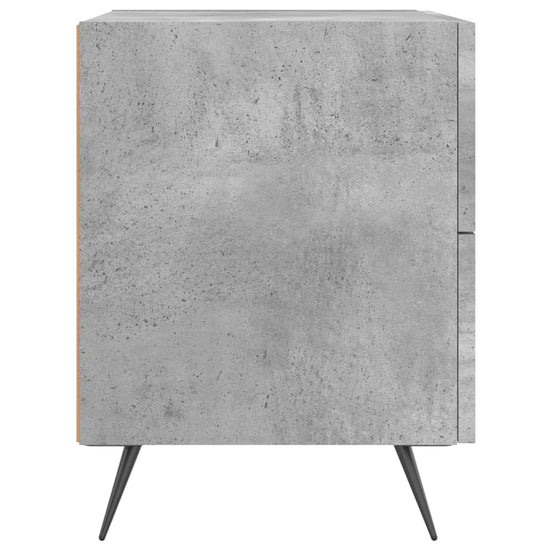 Nachtkastje 40x35x47,5 cm bewerkt hout betongrijs MeubelReus